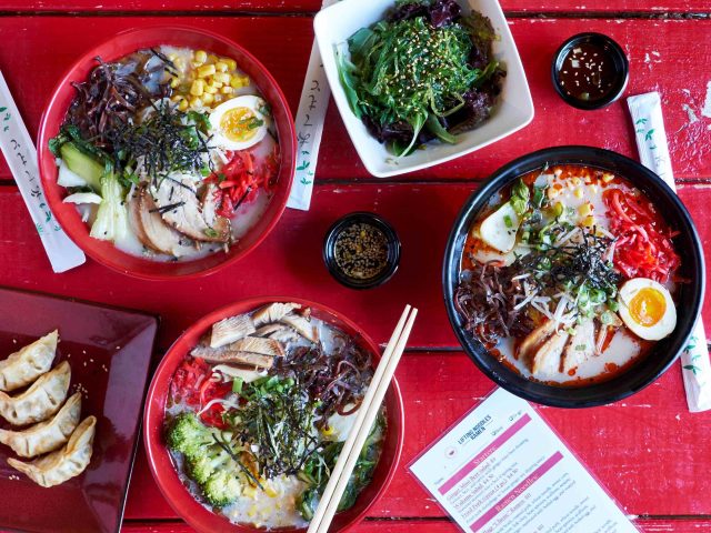 Lifting Noodles Ramen