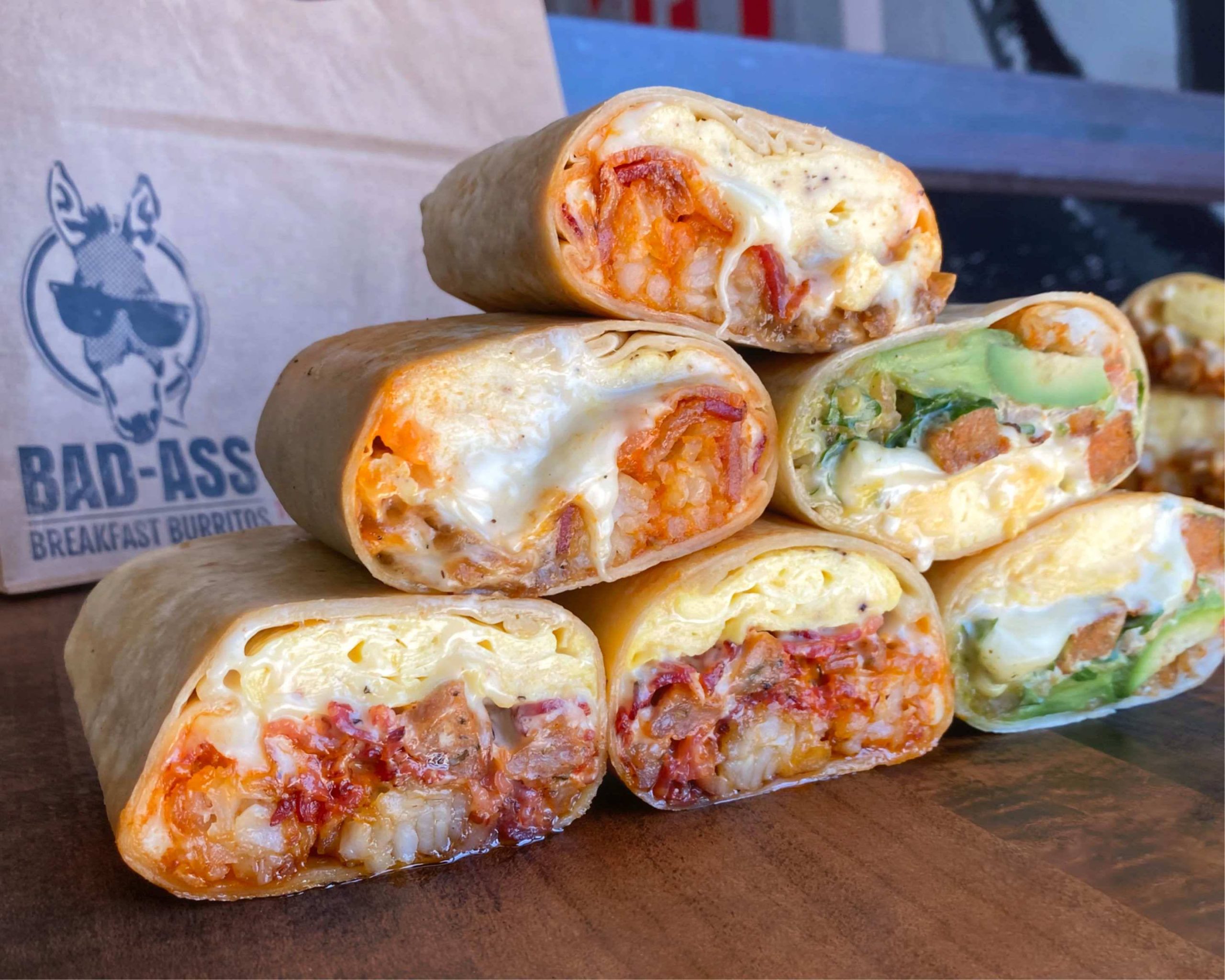 Bad-Ass Breakfast Burritos- Four Points