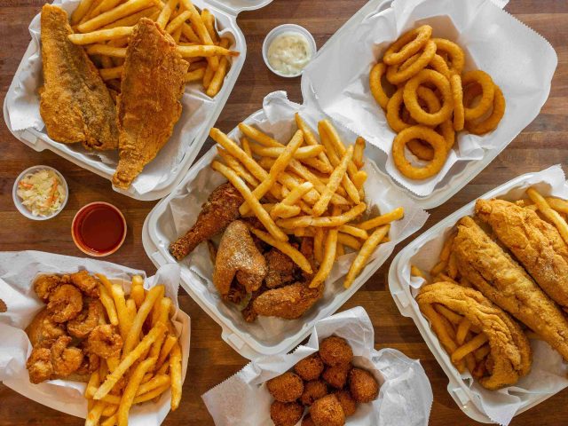 Royal Fish, Shrimp, & Chicken