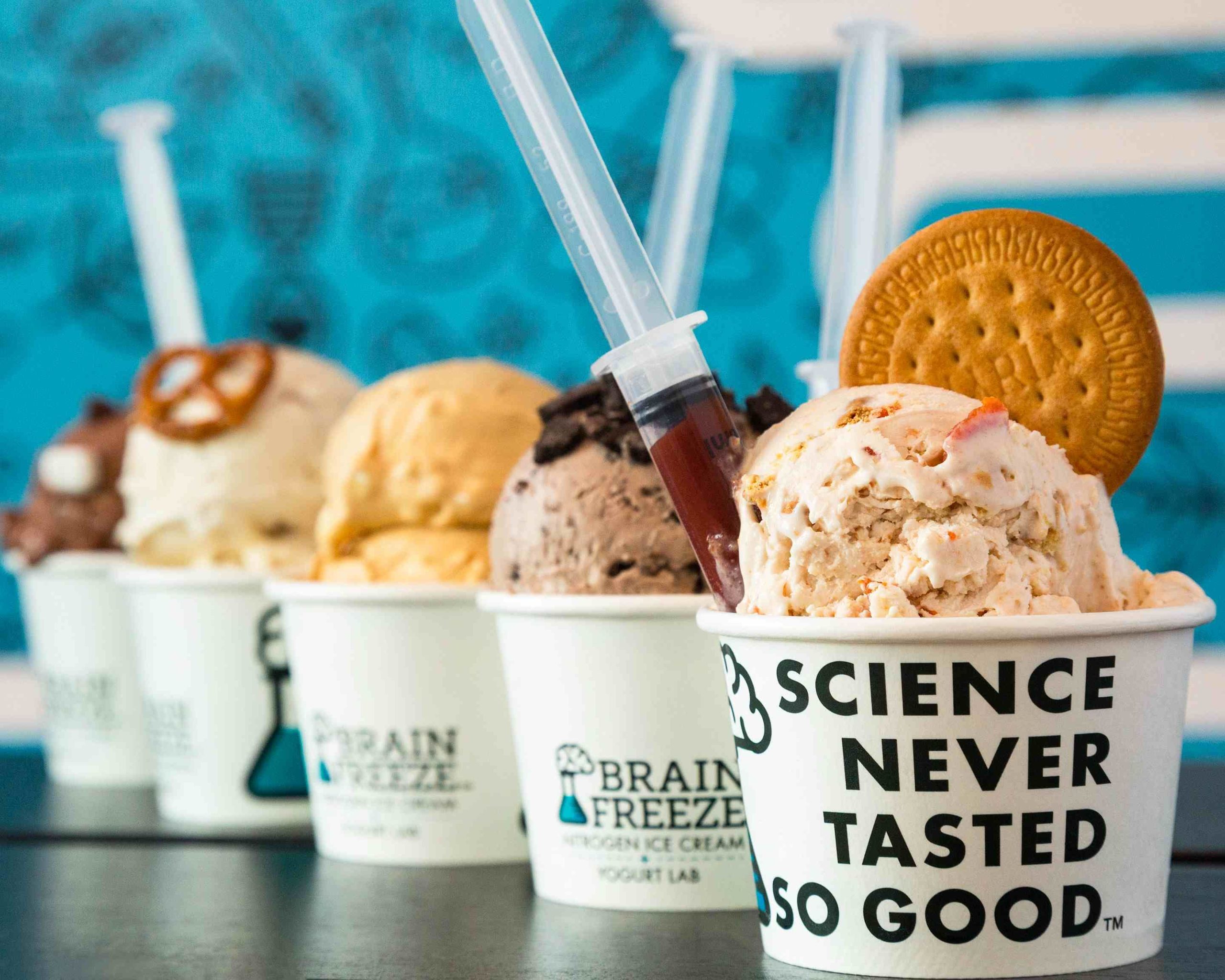 Brain Freeze Nitrogen Ice Cream and Yogurt Lab