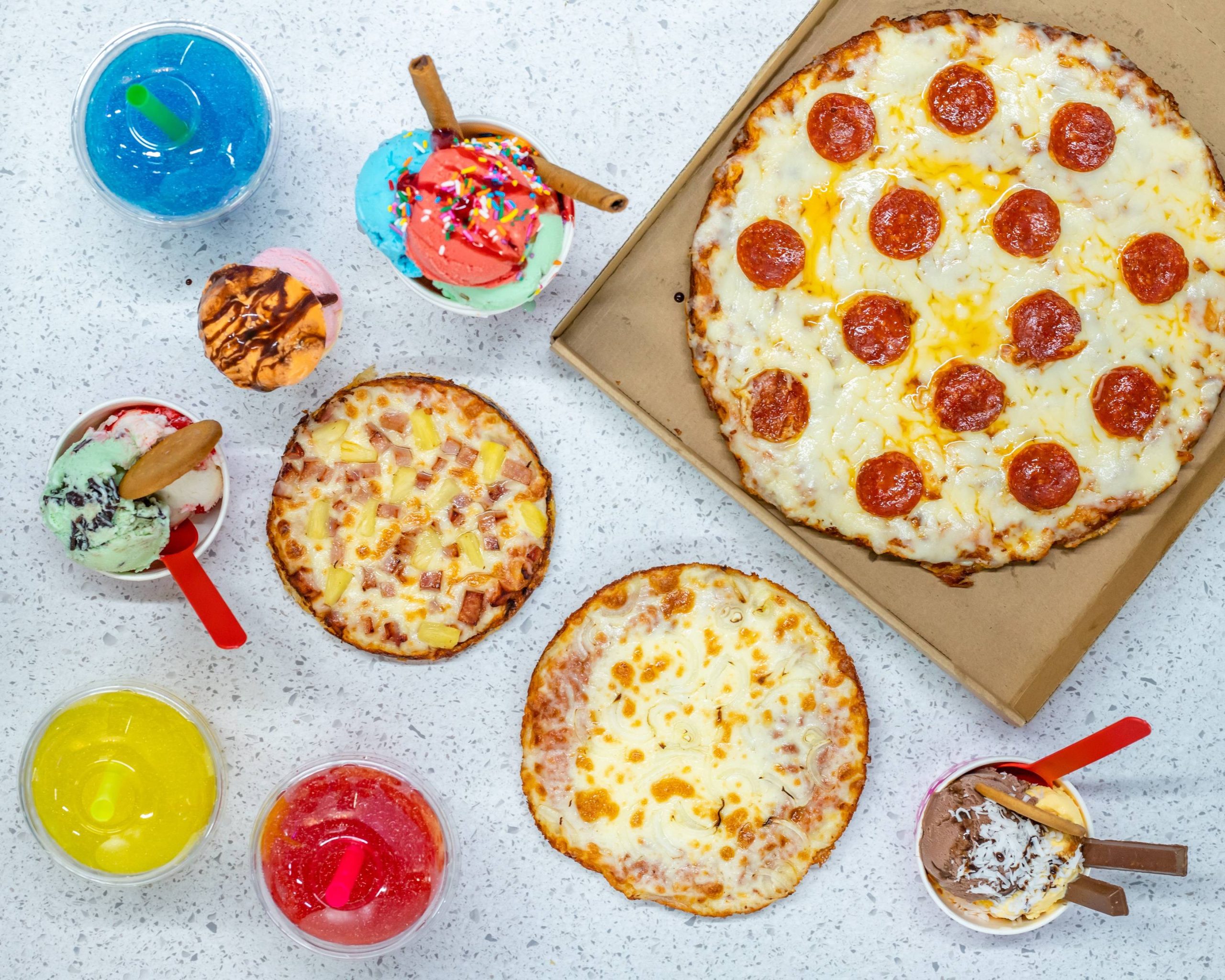 Snowflakes ice cream