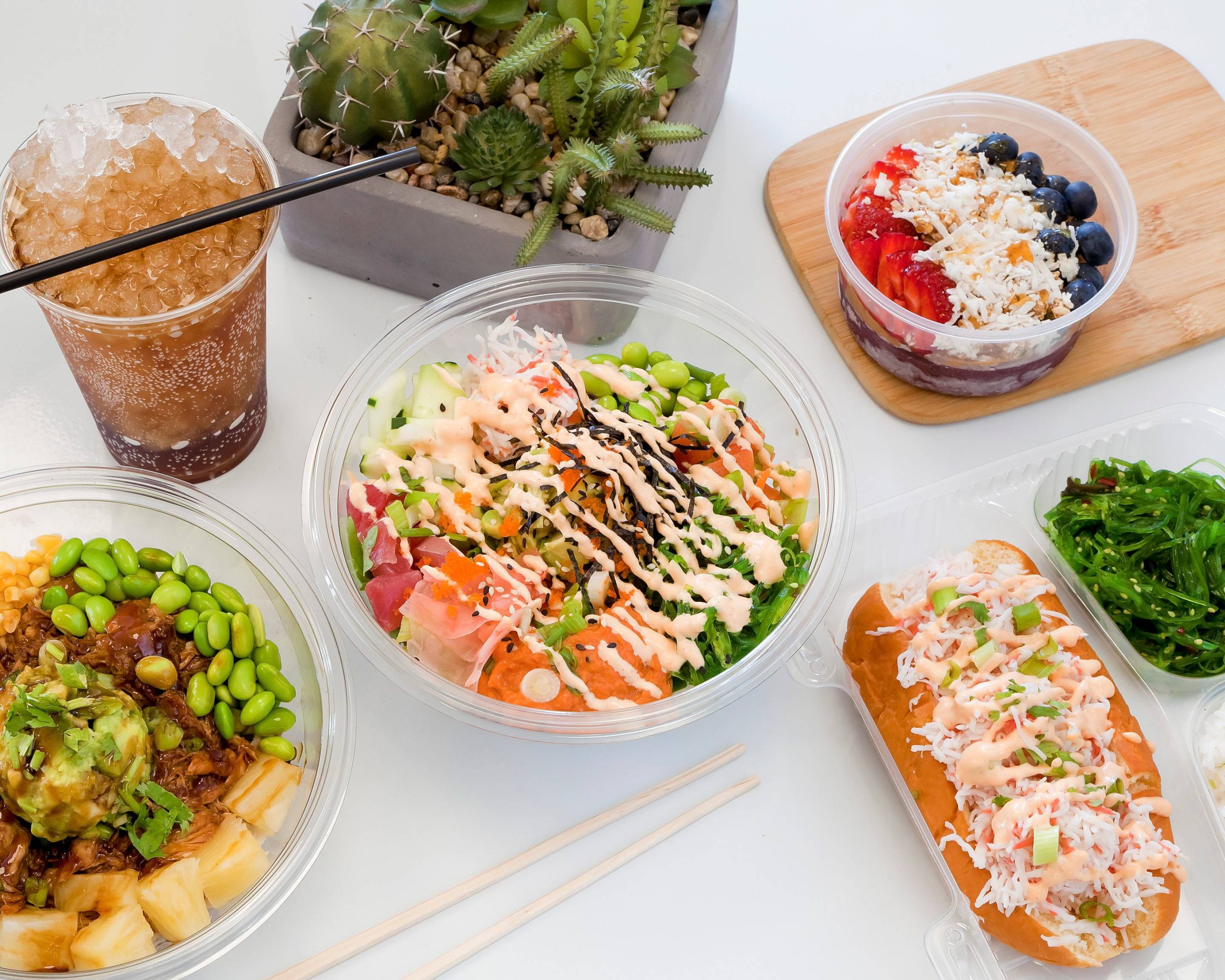 Salt water Poke and Protein