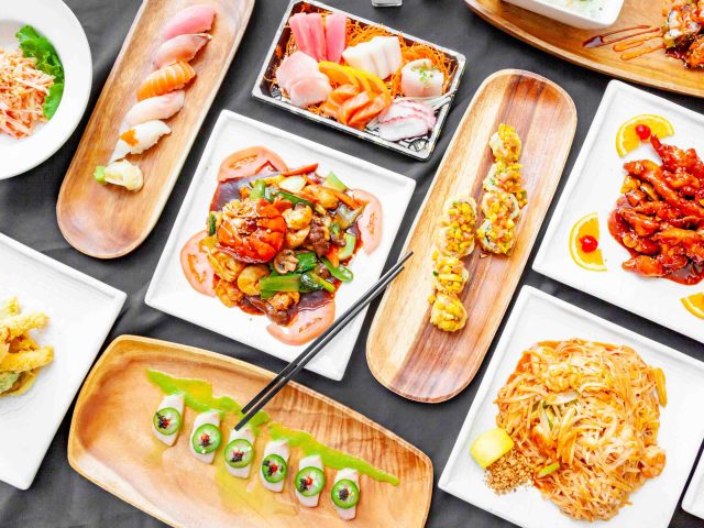 Thai chili and sushi